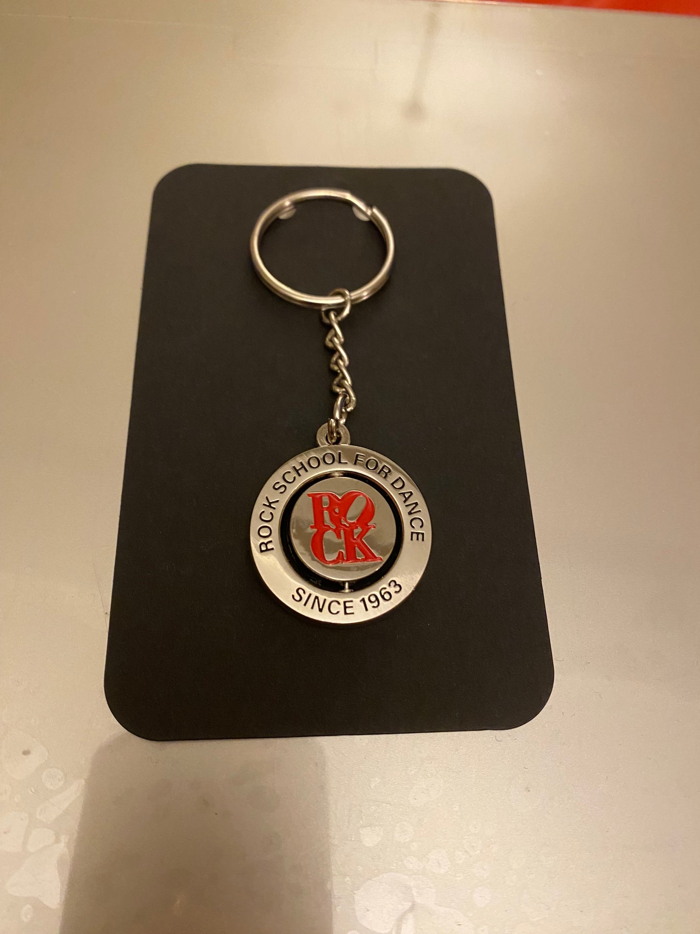 Rock Keychain -silver