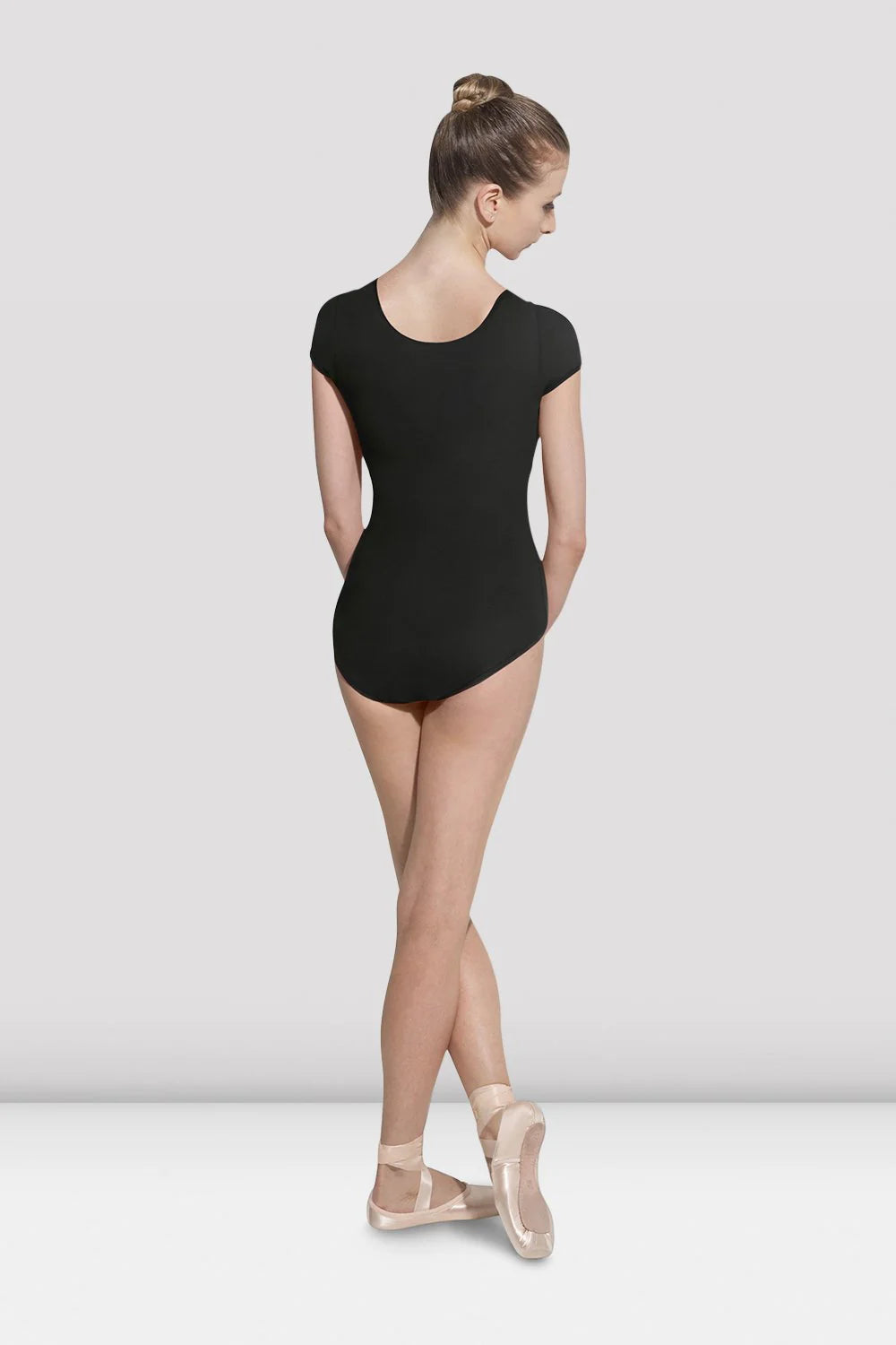 Cap Sleeve Leotard - Black - Ladies