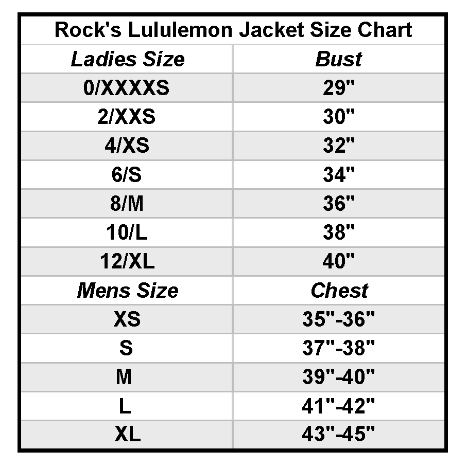 Rock's Team Lululemon Jacket