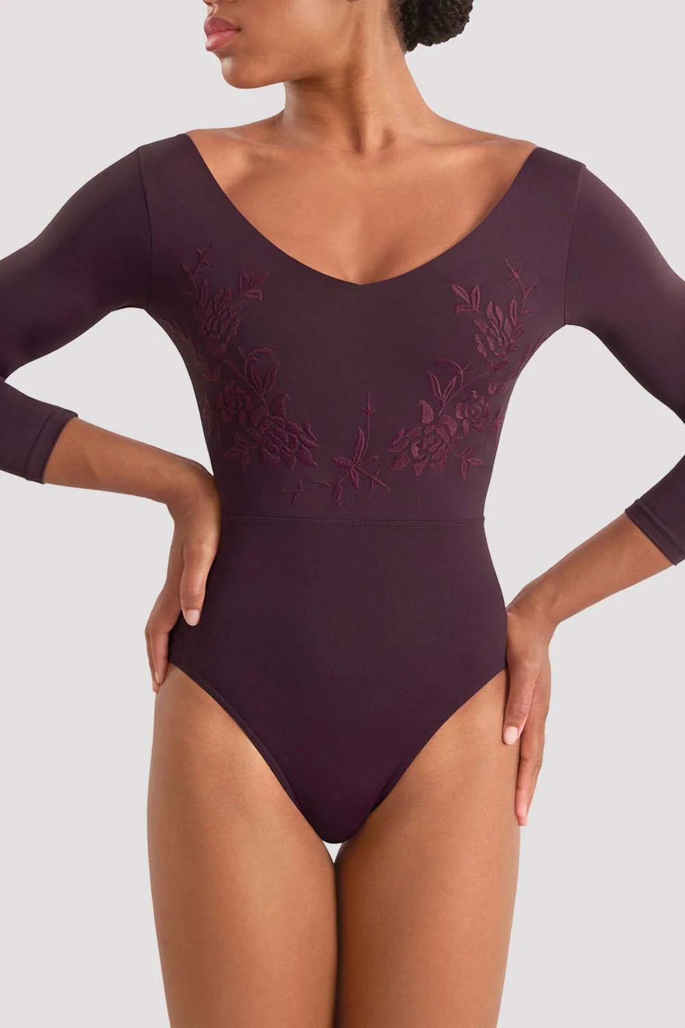 Ladies Mirella Adagio 3/4 Sleeve Leotard M60003LM