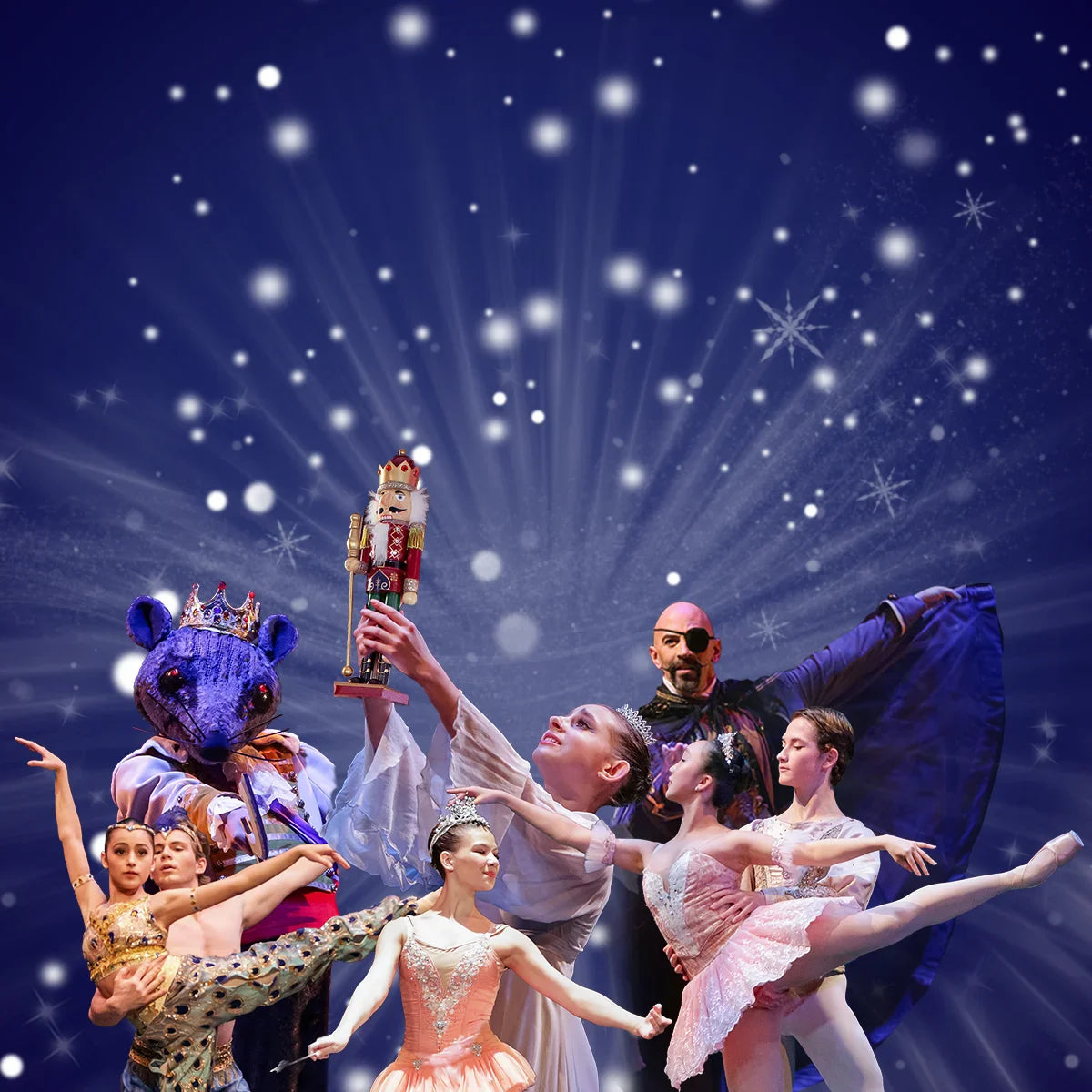 Ballerina Doll, Snow Queen, Sugar Plum, Dew Drop