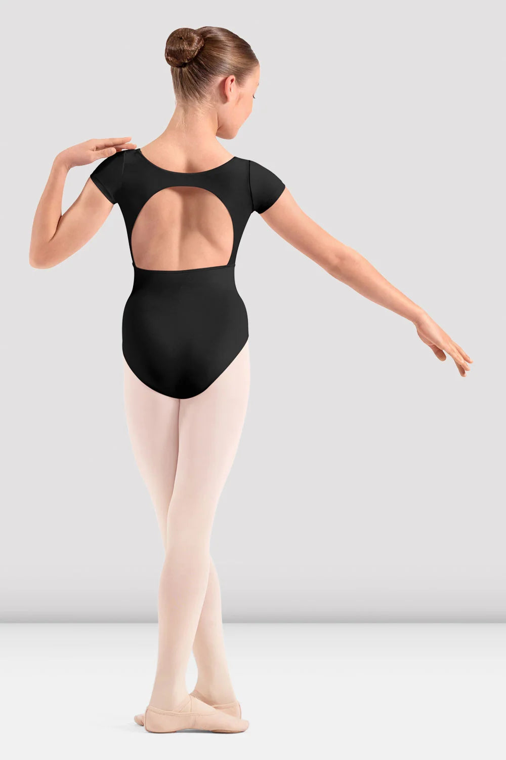 Embroidered Cap Sleeve Leotard M20013C