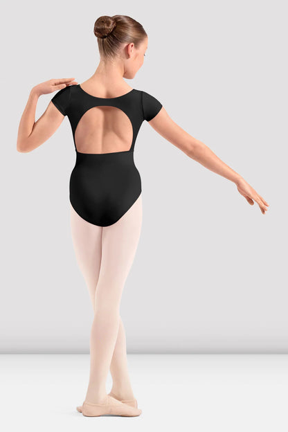Embroidered Cap Sleeve Leotard M20013C