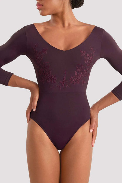 Ladies Mirella Adagio 3/4 Sleeve Leotard M60003LM