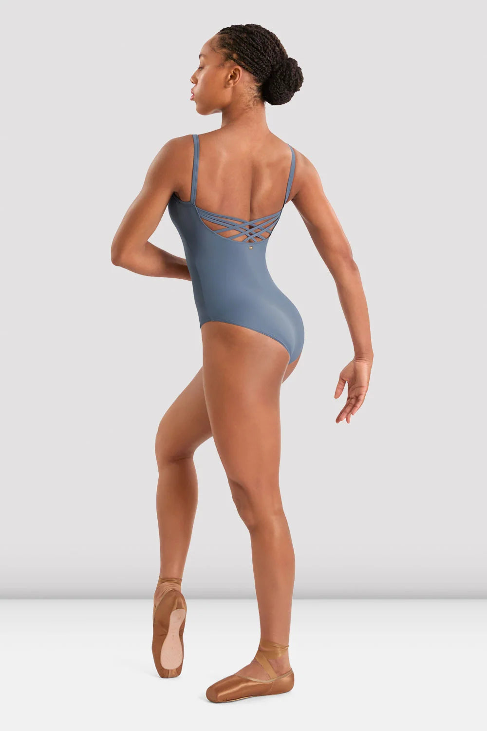 Floral Embroidered Cross Back Leotard M70008LM