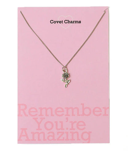 Recital Rose Necklace - Remember You're Amazing