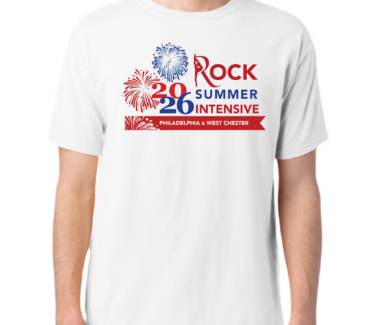 Rock's Summer Intensive T-Shirt (by Pre-Order Only Before May 8) Complimentary with Coupon Code (1 per dancer)