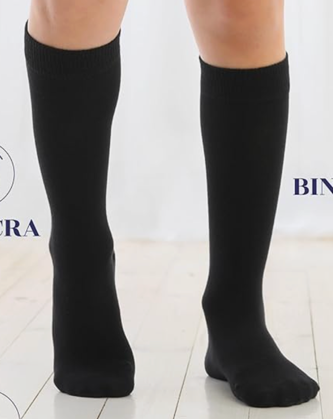 Black Socks - Knee HIgh