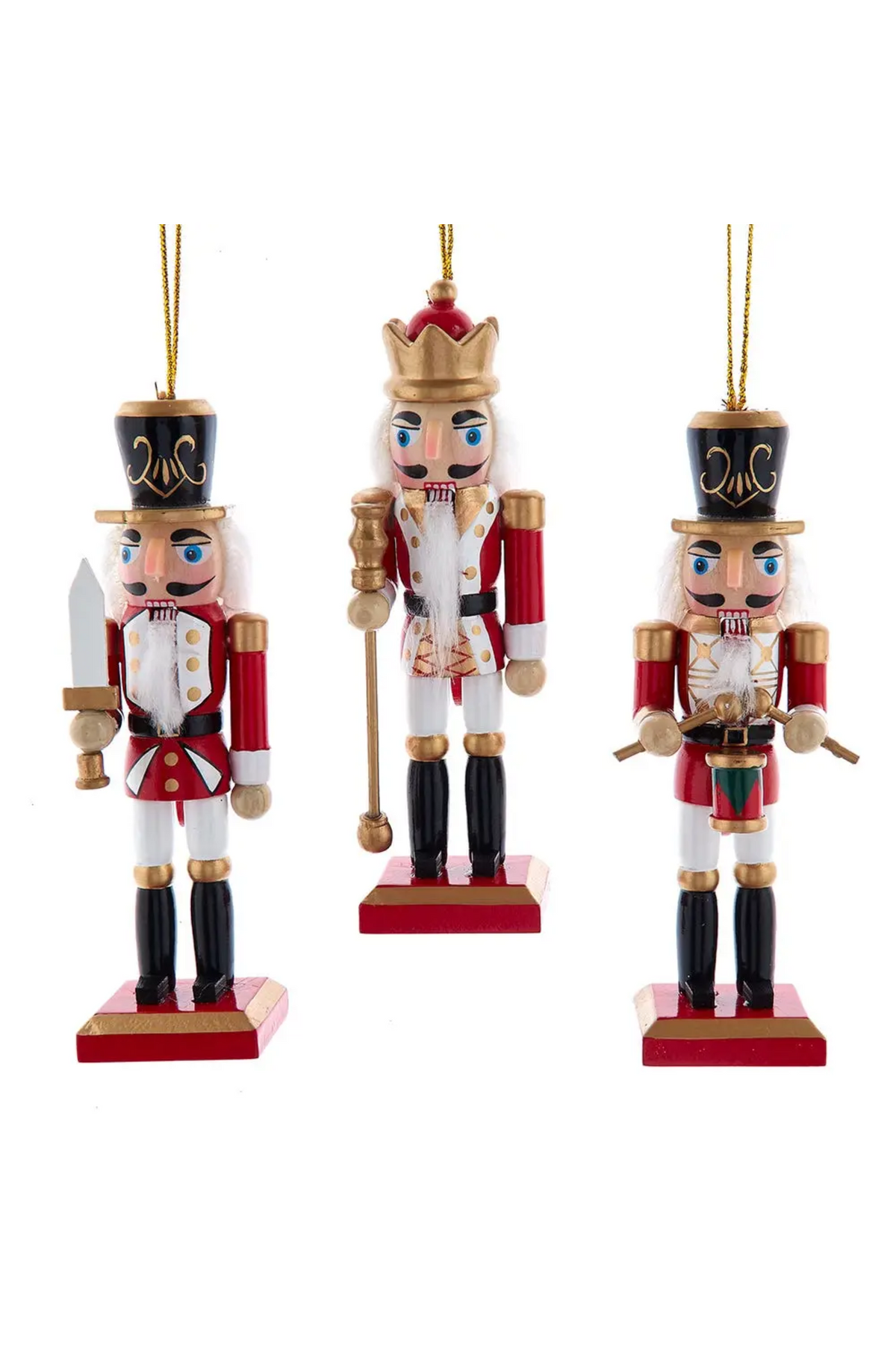 Red & White Nutcracker Ornament
