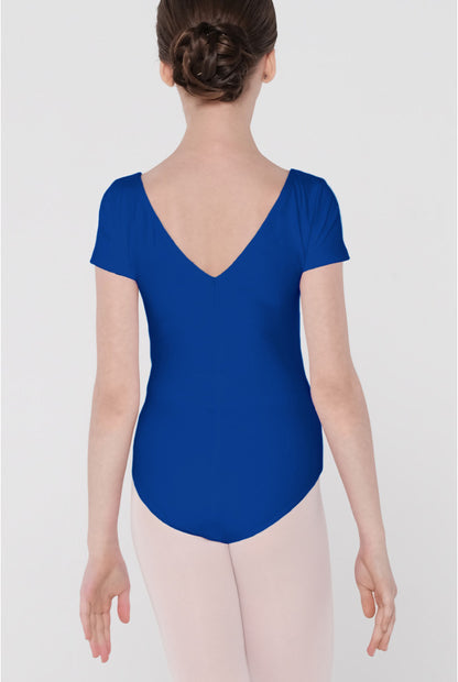 Leotard - Short Sleeve - Royal Blue - Wear Moi