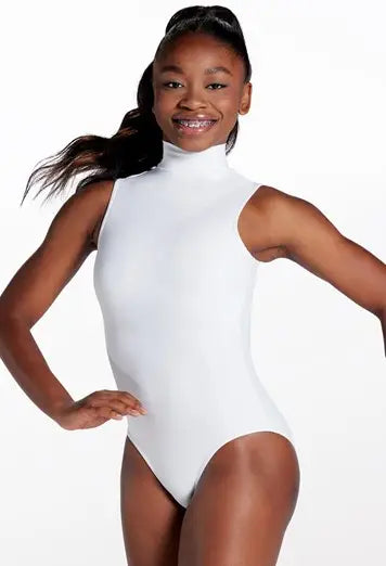 Mock Neck Sleeveless Leotard